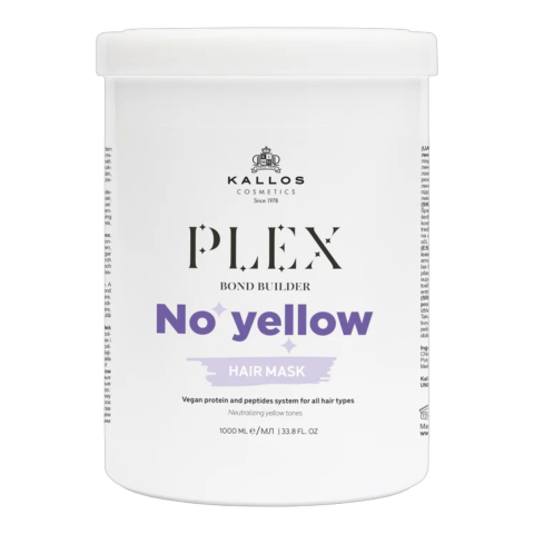 Ingrijire Personala - KALLOS Masca de Par No Yellow Neutralizeaza Tonurile de Galben 1000 ml