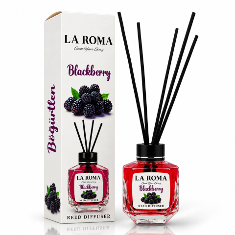 Camera - LA ROMA Odorizant Camera cu Betisoare BLACKBERRY 130 ml