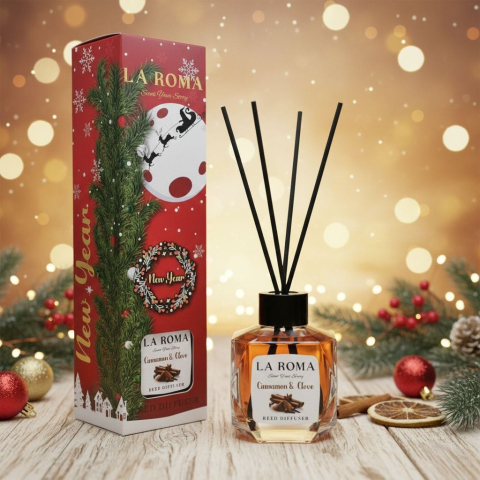 Noutati - LA ROMA Odorizant Camera cu Betisoare CHRISTMAS EDTION CINNAMON 130 ml