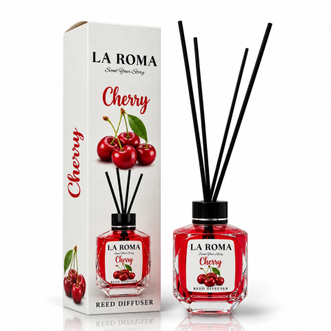 Camera - LA ROMA Odorizant Camera cu Betisoare CIRESE 130 ml