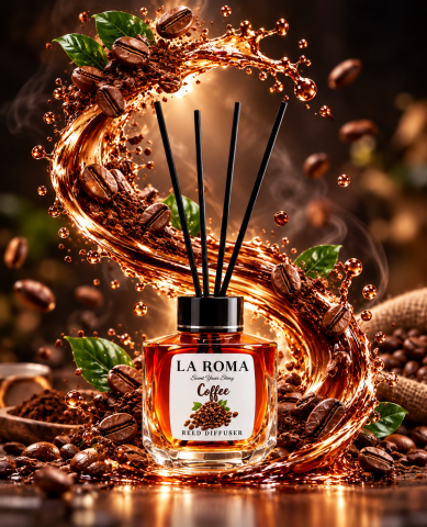 LA ROMA Odorizant Camera cu Betisoare COFFEE 130 ml [1]