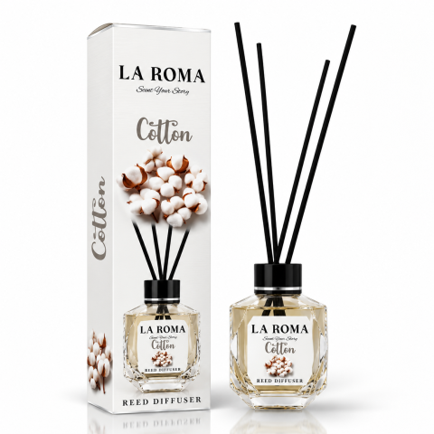 Camera - LA ROMA Odorizant Camera cu Betisoare COTTON 130 ml