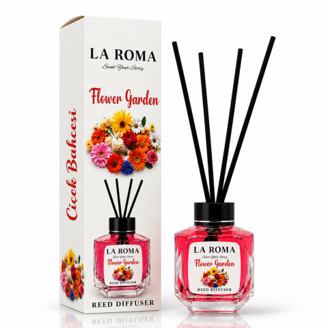 Camera - LA ROMA Odorizant Camera cu Betisoare FLOWER GARDEN 130 ml