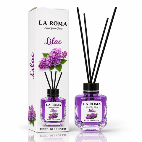 Camera - LA ROMA Odorizant Camera cu Betisoare LILIAC 130 ml