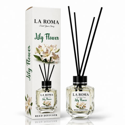 Camera - LA ROMA Odorizant Camera cu Betisoare LILY FLOWER 130 ml
