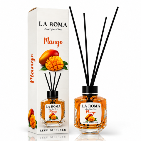 Camera - LA ROMA Odorizant Camera cu Betisoare MANGO 130 ml