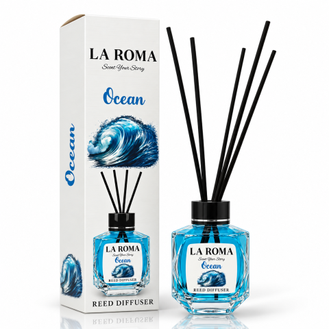 Camera - LA ROMA Odorizant Camera cu Betisoare OCEAN 130 ml