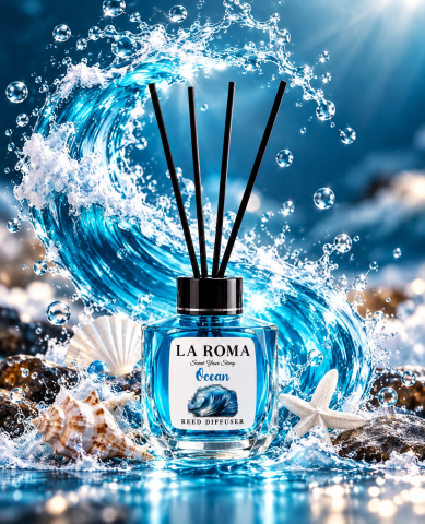 LA ROMA Odorizant Camera cu Betisoare OCEAN 130 ml [1]