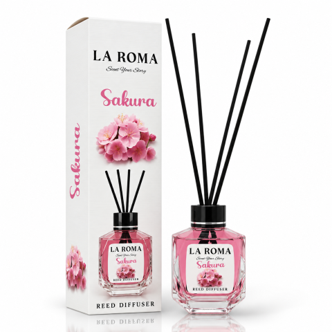 Odorizante - LA ROMA Odorizant Camera cu Betisoare SAKURA BLOSSOM 130 ml