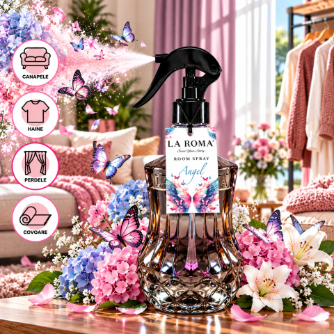 LA ROMA Spray Odorizant ANGEL MELEK (Anti Tabac) 500 ml [1]