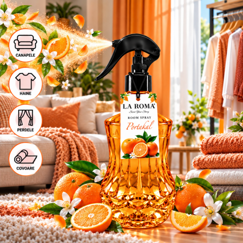 LA ROMA Spray Odorizant PORTOCALA 500 ml [1]