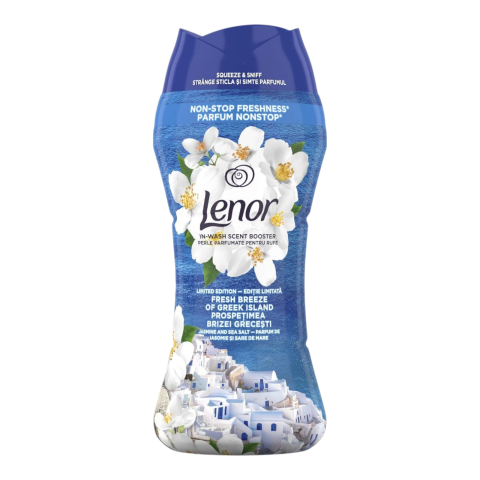 Noutati - LENOR Unstoppables Perle Parfumate Pentru Rufe cu Parfum Fresh Breeze of Greek Island 195 g