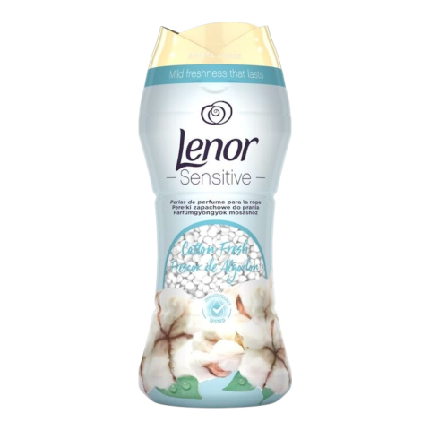 Balsam rufe - LENOR Unstoppables Perle Parfumate Pentru Rufe Sensitive Cotton Fresh 210 g