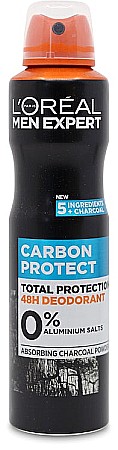 Deodorante & Parfumuri - LOREAL Men Expert Spray Deodorant Barbati CARBON PROTECT 48H XL 250 ml