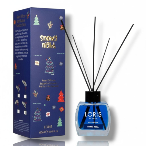 LORIS Odorizant Camera cu Betisoare CHRISTMAS EDITION 120 ml Snowy Nights [1]
