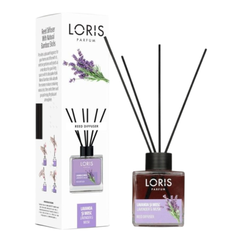 Camera - LORIS Odorizant Camera cu Betisoare LAVANDA & MOSC 100 ml