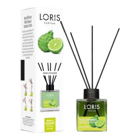 LORIS Odorizant Camera cu Betisoare PATCHOULI & BERGAMOTA 100 ml