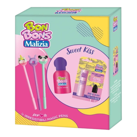 Reduceri - MALIZIA BON BONS Caseta Cadou (EDT 50ml + LIP 3.5ml + 3 CREIOANE)