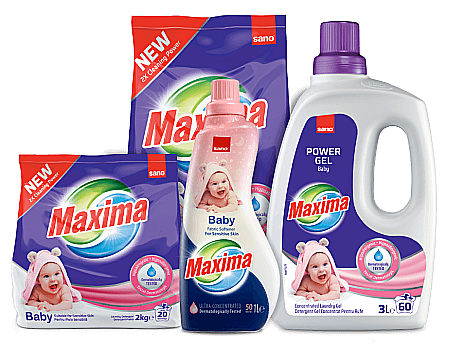 SANO Maxima Power Gel Detergent Concentrat pt Copii Baby 3L (60 spalari) [1]