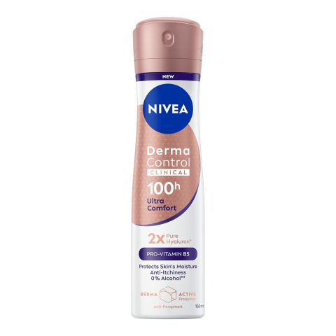 Noutati - NIVEA Derma Control Spray Antiperspirant Clinical Ultra Comfort 150 ml