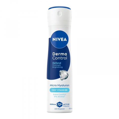 Deodorante & Parfumuri - NIVEA Derma Control Spray Antiperspirant  Pure Hyaluron & Pro-Vitamin B5 150 ml