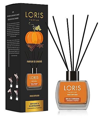 LORIS Odorizant cu Betisoare 120 ml - LORIS Odorizant Camera cu Betisoare DOVLEAC cu SCORTISOARA 120 ml