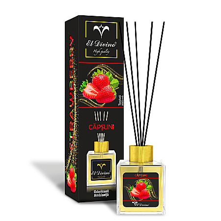 Odorizante - EL DIVINO Odorizant Camera cu Betisoare CAPSUNI 100 ml