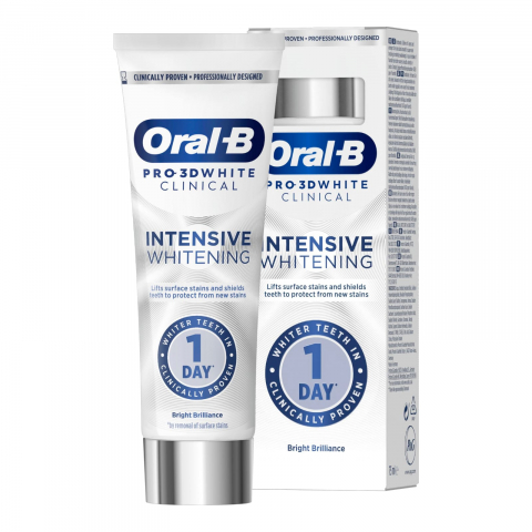 Ingrijirea corpului - ORAL-B Pro 3D White Clinical Pasta de Dinti Intensive Whitening Bright Brilliance 75 ml
