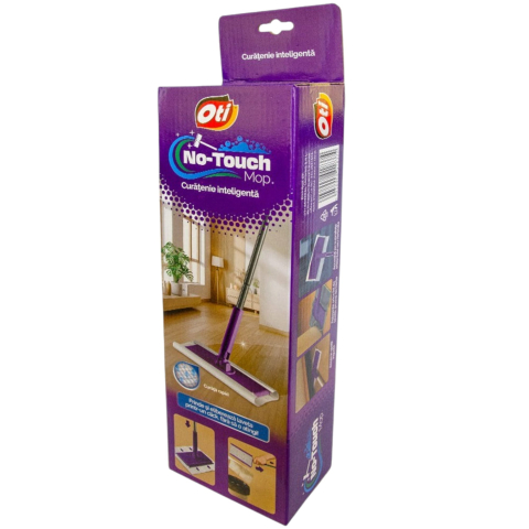 Noutati - OTI Mop No Touch cu Prindere Rapida + 5 Lavete Umede + 5 Lavete Uscate
