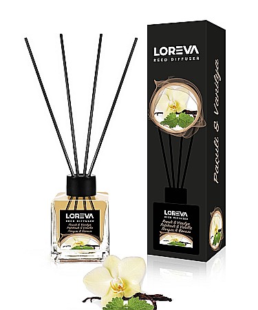 Odorizante - LOREVA Odorizant Camera cu Betisoare PATCHOULI & VANILLA 100 ml