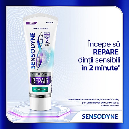 SENSODYNE Pasta de Dinti pt Sensibilitate Dentara Clinical Repair Active Clean 75 ml [1]