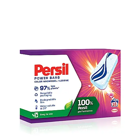 Detergent Rufe - PERSIL Power Bars Detergent Tablete Predozate Color 16 buc