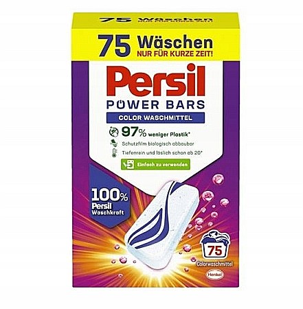 Reduceri - PERSIL Power Bars Detergent Tablete Predozate Color 75 buc