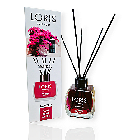 LORIS Odorizant cu Betisoare 120 ml - LORIS Odorizant Camera cu Betisoare SECRET GARDEN 120 ml