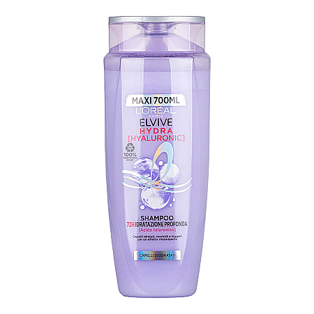 Ingrijirea parului - LOREAL ELVIVE (Elseve) Sampon Hidratant cu Acid Hialuronic 72H Hyaluron Plump MAXI 700 ml