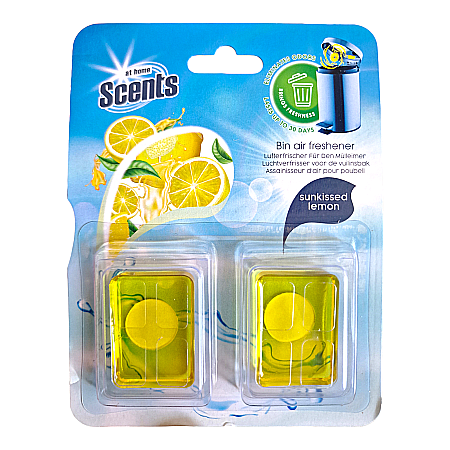 Produse de uz casnic - At Home Odorizant pt Cosul de Gunoi, Elimina Mirosurile Neplacute 2 buc x 5g LEMON