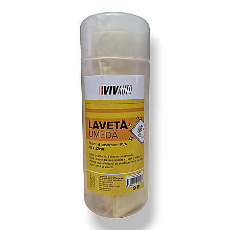 Cosmetice Auto - VIVAUTO Laveta din Piele Sintetica Superabsorbanta 43X32cm