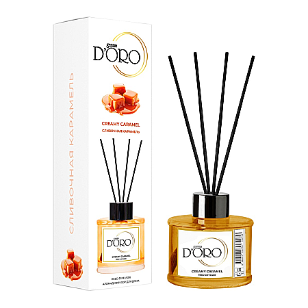 Gamma D'ORO - Gamma D’ORO Odorizant Camera cu Betisoare CARAMEL 120 ml