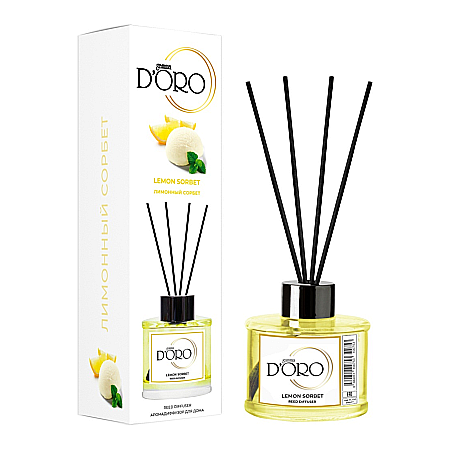 Gamma D'ORO - Gamma D’ORO Odorizant Camera cu Betisoare LEMON 120 ml