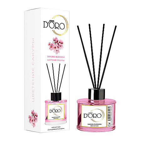 Gamma D'ORO - Gamma D’ORO Odorizant Camera cu Betisoare SAKURA BLOSSOM 120 ml