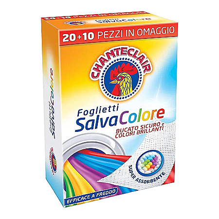 Solutie de intretinere textile - CHANTE CLAIR Salva Colore Servetele Captare Culori 30 buc