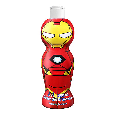 Cosmetice copii - AIR VAL Disney 2in1 Gel de Dus & Sampon MARVEL IRON MAN 400 ml