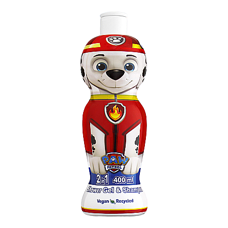 Cosmetice copii - AIR VAL Disney 2in1 Gel de Dus & Sampon PAW PATROL MARSHAL 400 ml