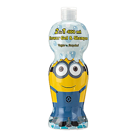 Cosmetice copii - AIR VAL Disney 2in1 Gel de Dus & Sampon MINNIONS 400 ml