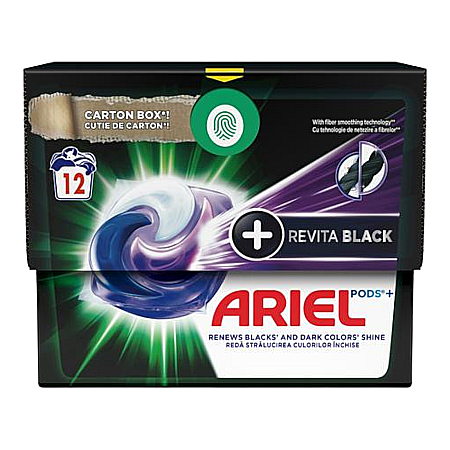 ARIEL Detergent Capsule Allin1 PODS +Revita Black (12 spalari)