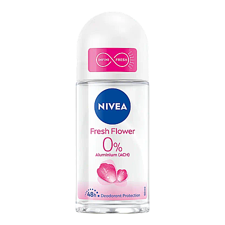Roll-on - NIVEA Fresh Flower 0% Aluminium Deodorant Roll-On 50ml