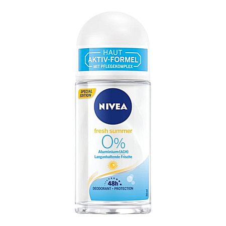 Roll-on - NIVEA Fresh Summer 0% Aluminium Deodorant Roll-On 50ml