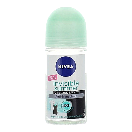Roll-on - NIVEA Invisible Black and White Summer Deodorant Roll-On 50ml