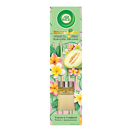 Odorizante - AirWick Odorizant Camera cu Betisoare Pepene & Frangipani 40 ml