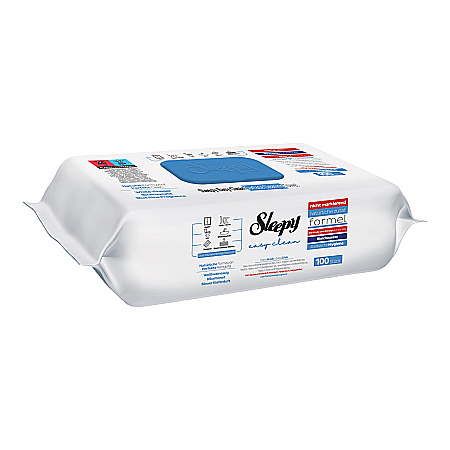 Servetele Umede - SLEEPY Servetele Umede Curatare Multisuprafete cu Bicarbonat, Otet Alb, Eucalipt - Bleach Additive, 100 Buc